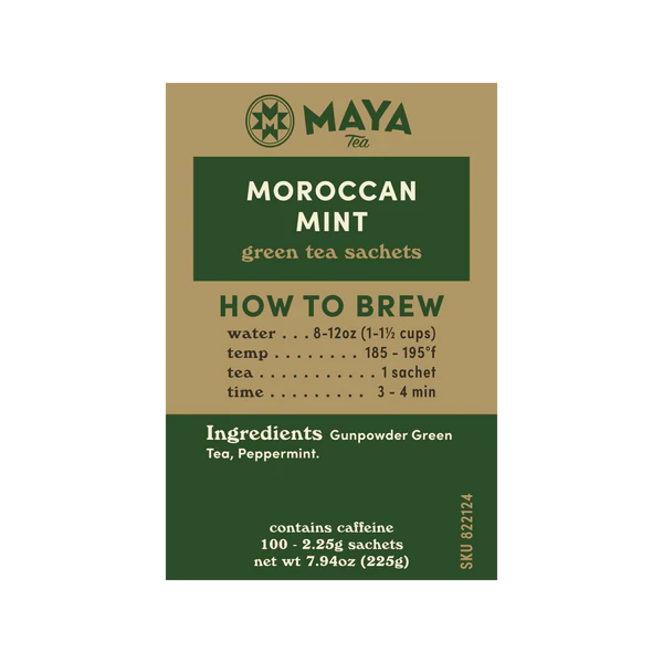 Morrocan Mint Green Tea - Maya Tea