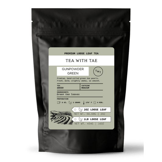 Gunpowder Green Loose Leaf Tea Pouch (2oz. or 1lb.)