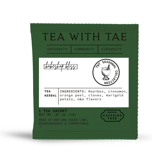 Bakeshop Bliss Christmas Tea - Individually Wrapped Tea Bag
