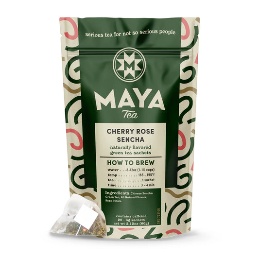 Cherry Rose Sencha Green - Maya Tea