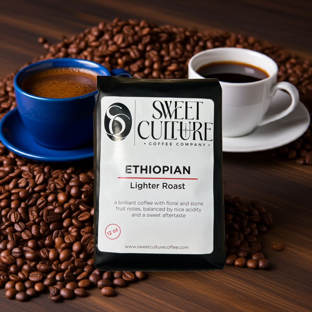 SweetCulture Ethiopian light roast coffee
