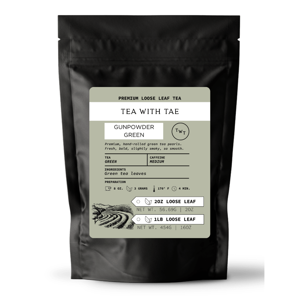 Gunpowder Green Loose Leaf Tea Pouch (2oz. or 1lb.)