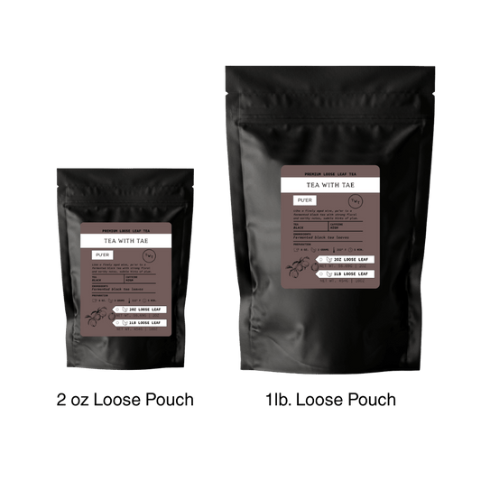 Pu'er Loose Leaf Tea Pouch (2oz. or 1lb.)