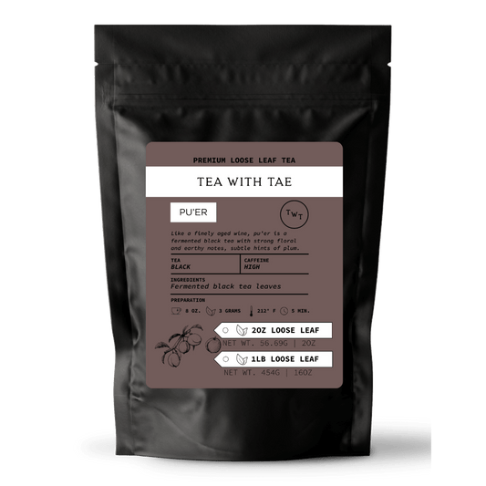 Pu'er Loose Leaf Tea Pouch (2oz. or 1lb.)